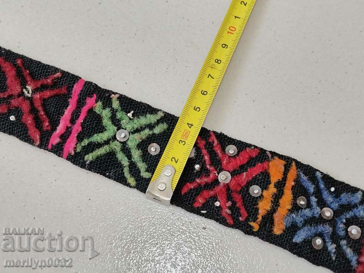 Old handwoven belt, girdle, costume belt - 6 Old handwoven belt, girdle, costume belt - 6