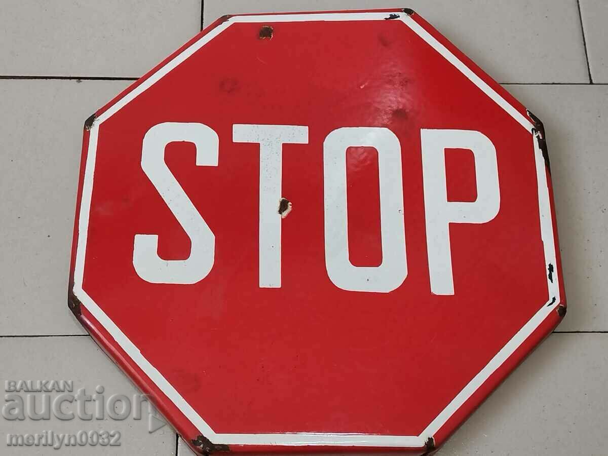 Enamel road sign from the early 1960s NRB - 5 Enamel road sign from the early 1960s NRB - 5