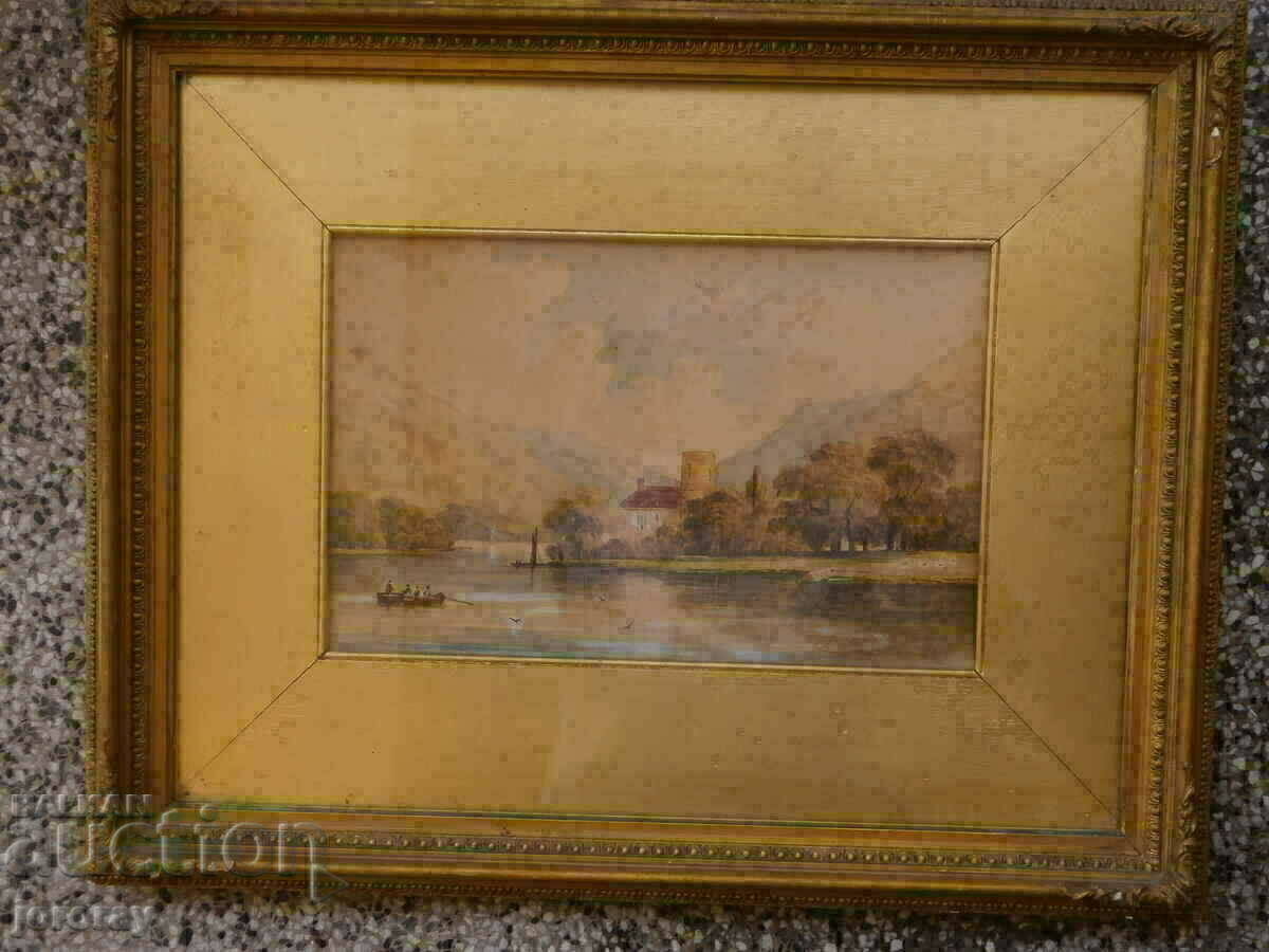 Old Victorian watercolor