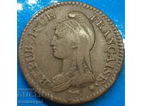 Франция 1 десим LaN 5 (1796-1797) 20,22 г бронз