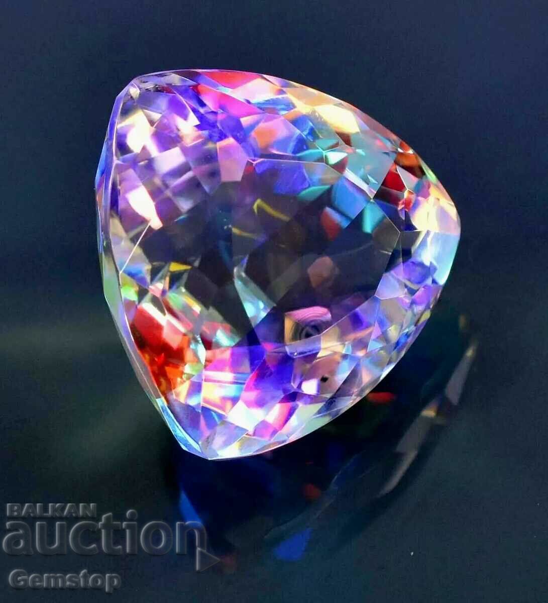 BZC! 64.35ct Natural Mystic Topaz Cert.OMGTL from 1st!