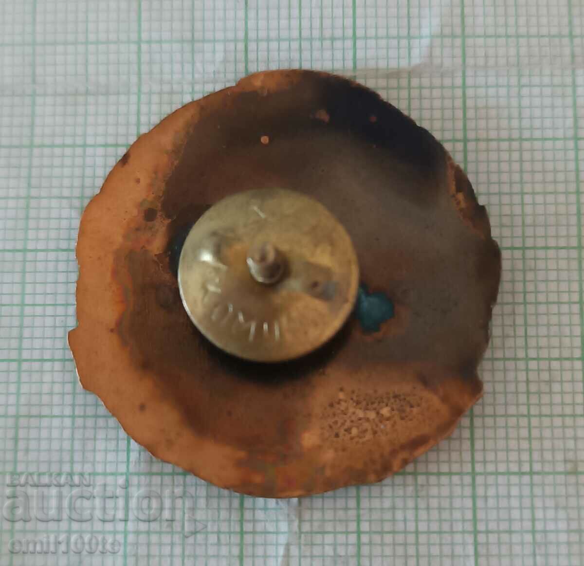 Delivery of Badge - Honorary Blood Donor NRB - on a screw