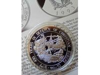 5 лири/ 10 екю 1993 Малта сребро със сертификат
