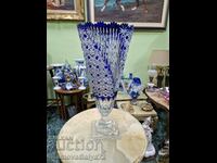 Superb Oversized Bohemia Crystal Vase