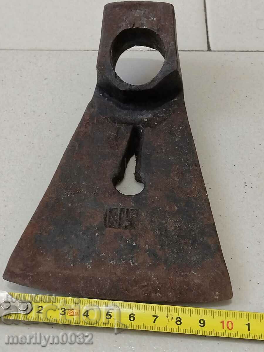 Carpenter's adze with master's stamp ax knife early 20th century - 6 Carpenter's adze with master's stamp ax knife early 20th century - 6