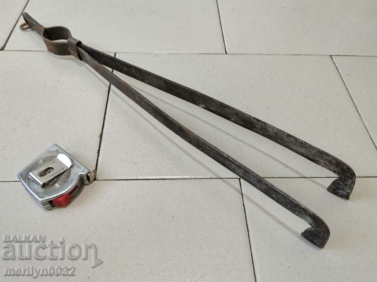 Old dilaf, tongs, wrought iron for oven - 6 Old dilaf, tongs, wrought iron for oven - 6
