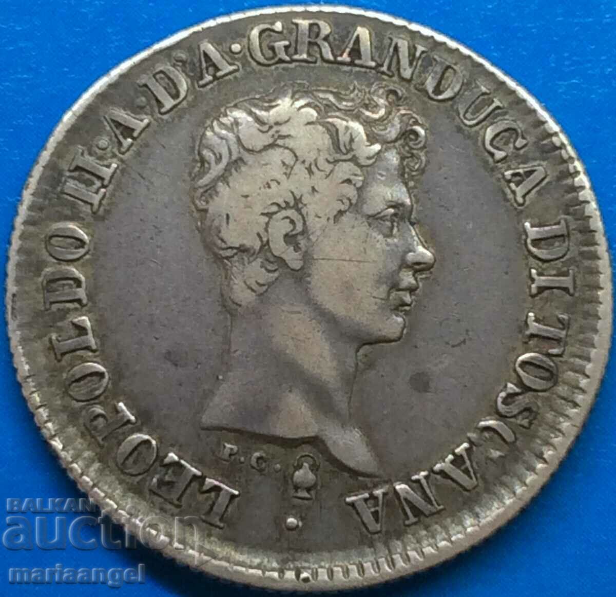Φλωρεντία 100 τετράστιχα 1840 Ιταλία Fiorino Leopold II