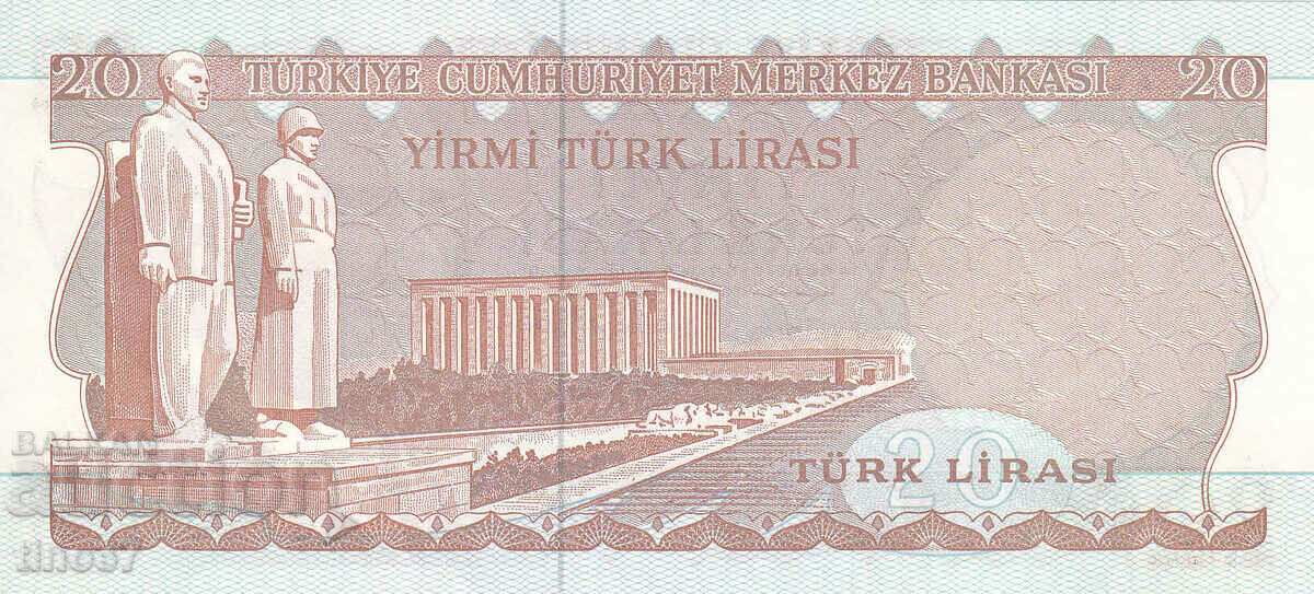 Auction  tino37- TURKEY - 20 LIRA - 1970/79 - UNC