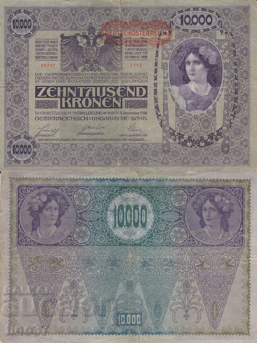tino37- АВСТРО-УНГАРИЯ/Deutschösterreic/- 10000 КРОНИ -1918г