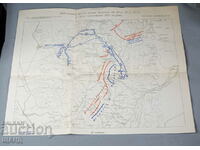 Military map Actions 1st Cavalry Brigade 1915