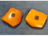 genuine Baltic amber cufflinks