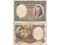 tino37- SPANIA - 25 PESȚI - 1931 - F+