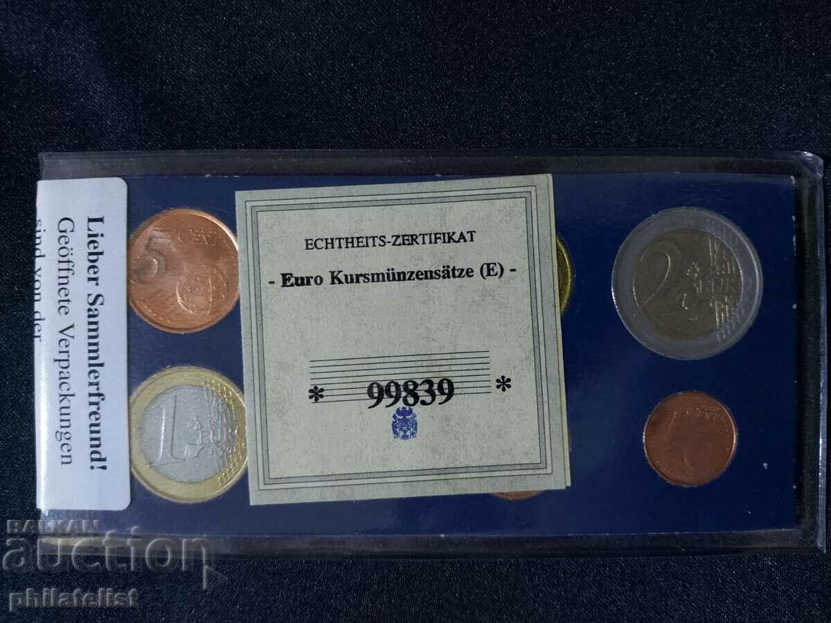 Δημοπρασία Ισπανία 1999-2003 - Euro set series 1 σεντ έως 2 ευρώ UNC