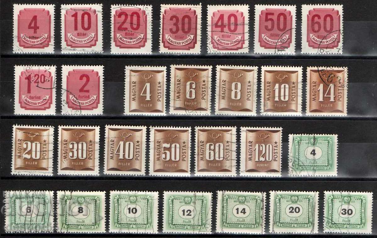 1950-65. Ungaria. timbre poștale digitale pentru perioada.