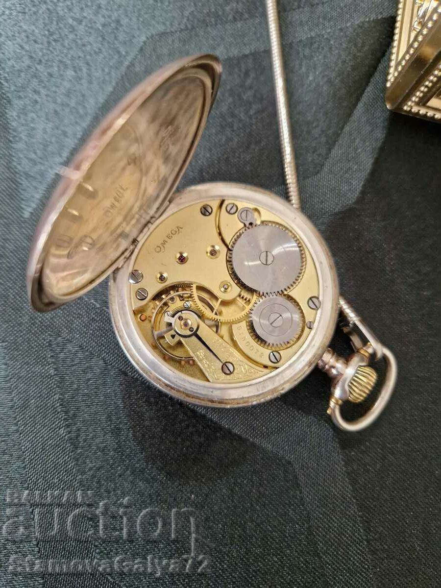 Antique collectible swiss OMEGA pocket watch - 5