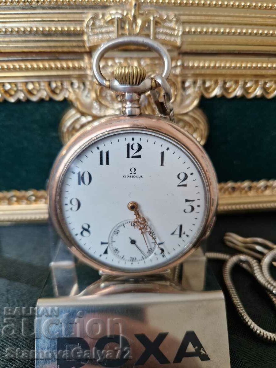 Ceas de buzunar elvețian antic de colecție OMEGA