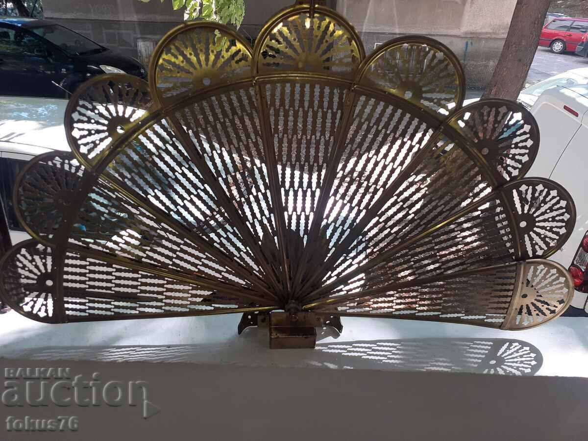 Auction Amazing baroque brass fireplace grate Auction Amazing baroque brass fireplace grate