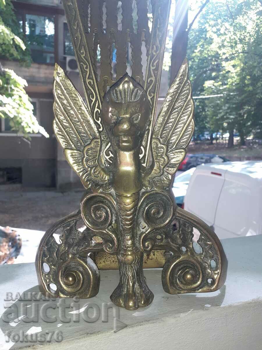 Amazing baroque brass fireplace grate - 7 Amazing baroque brass fireplace grate - 7