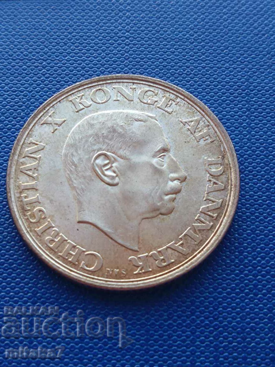 Сребърна монета 2 крони 1945, Дания