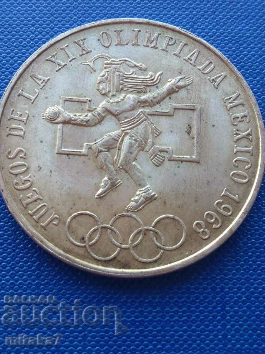 25 pesos 1968, argint, Mexic - 5