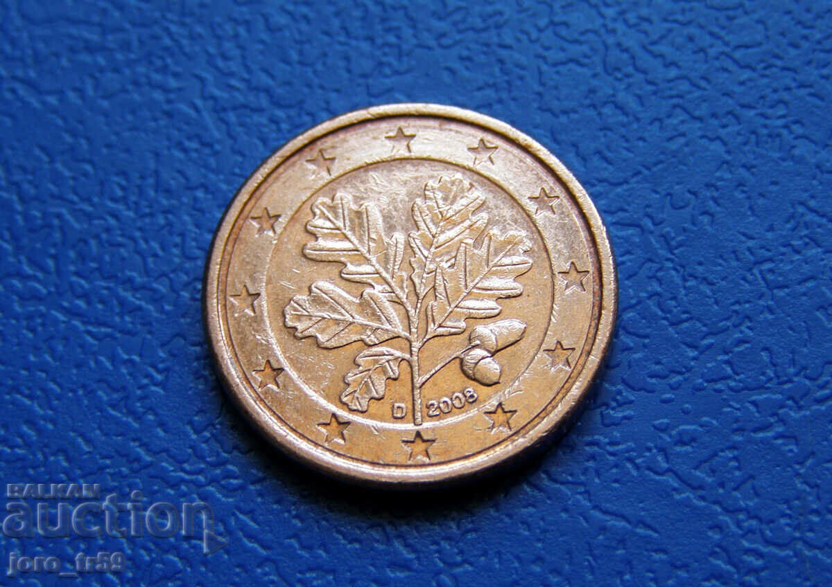 Germany 1 euro cent Euro cent 2008 D