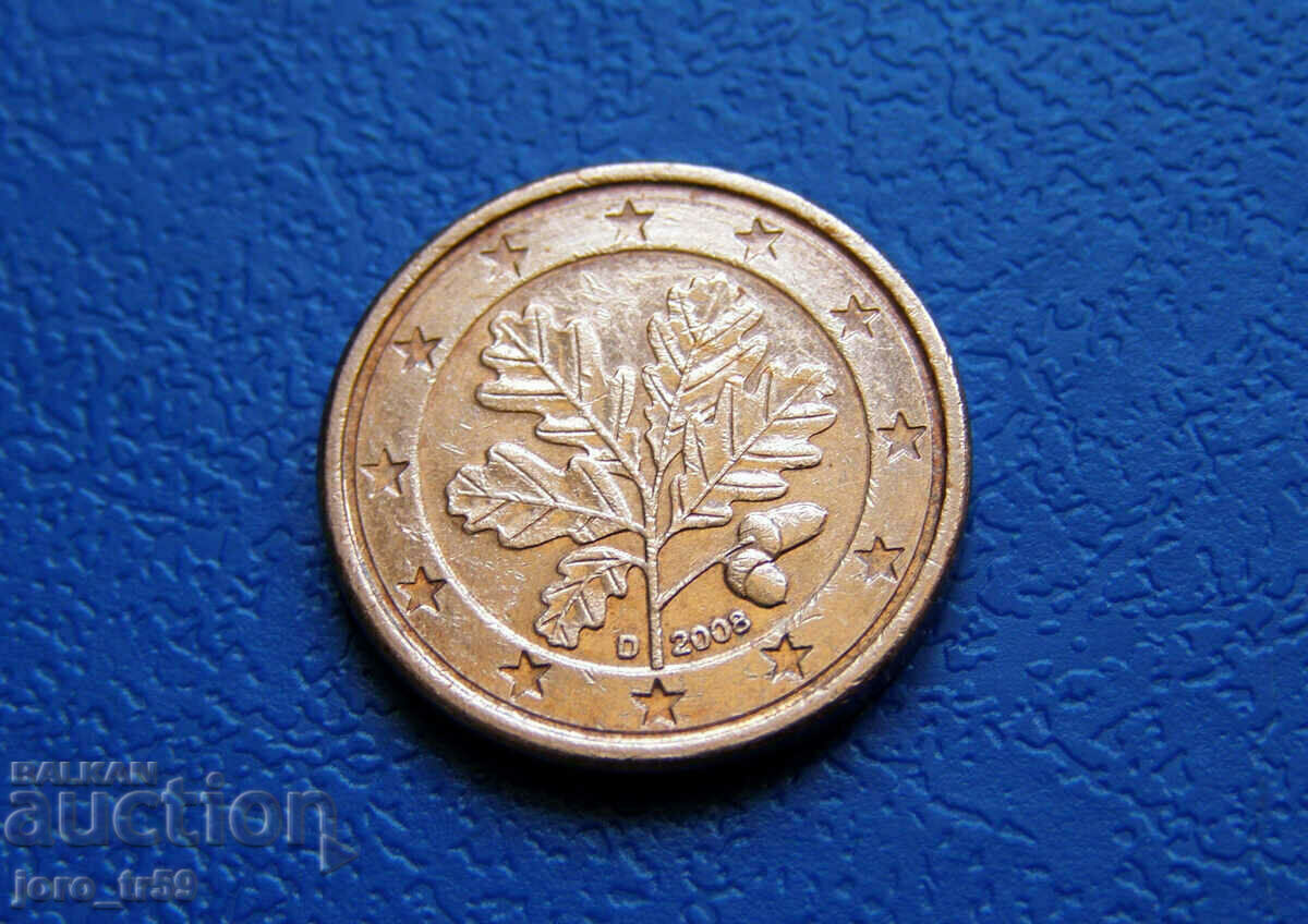 Germany 1 euro cent Euro cent 2008 D Germany 1 euro cent Euro cent 2008 D