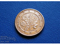 Германия 1 евроцент Euro cent 2008 D