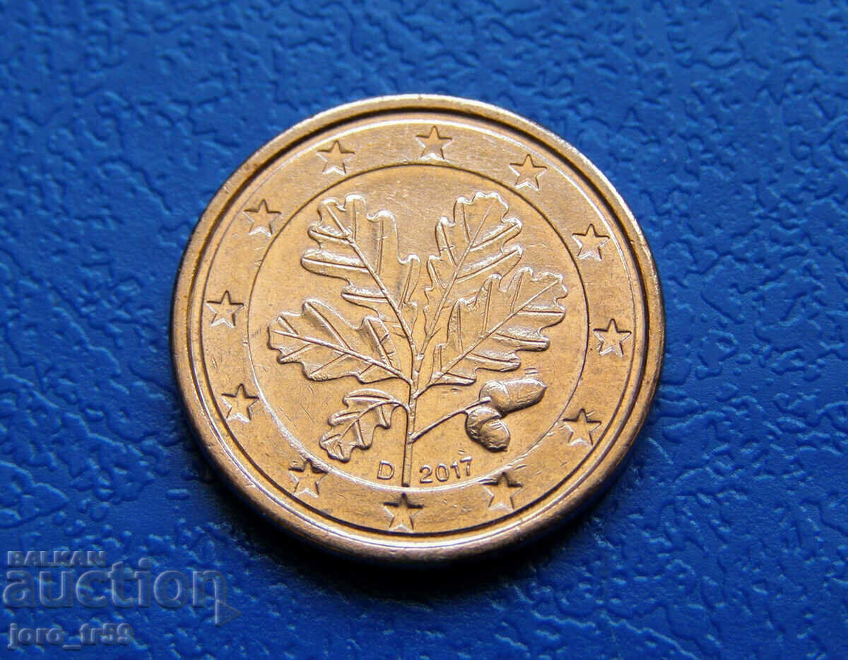 Germany 1 euro cent Euro cent 2017 D Germany 1 euro cent Euro cent 2017 D