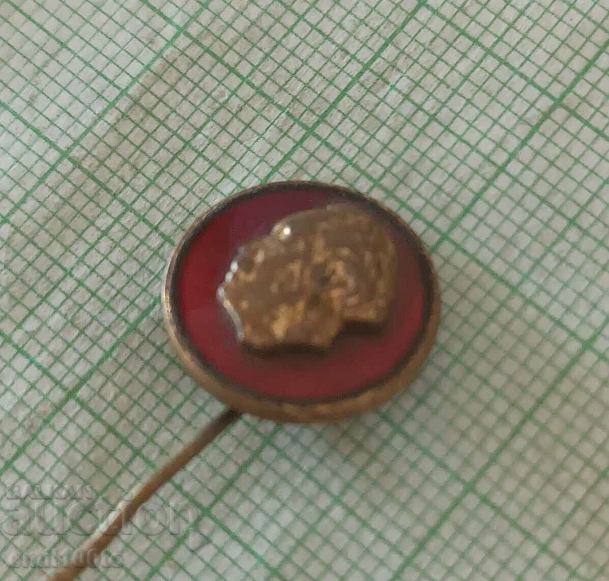 Badge - Georgi Dimitrov bronze enamel with price 2.00 BGN | € 1.02 Badge - Georgi Dimitrov bronze enamel with price 2.00 BGN | € 1.02