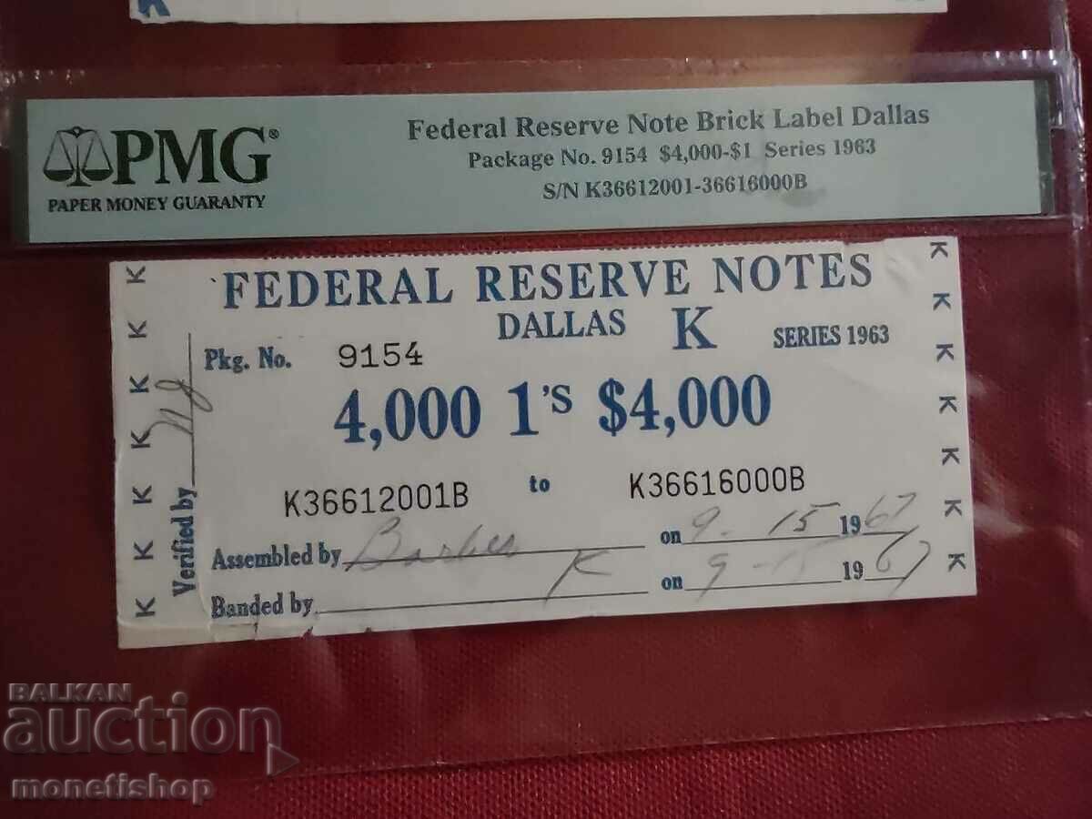 Delivery of Banderoli for banknotes with signature - unique