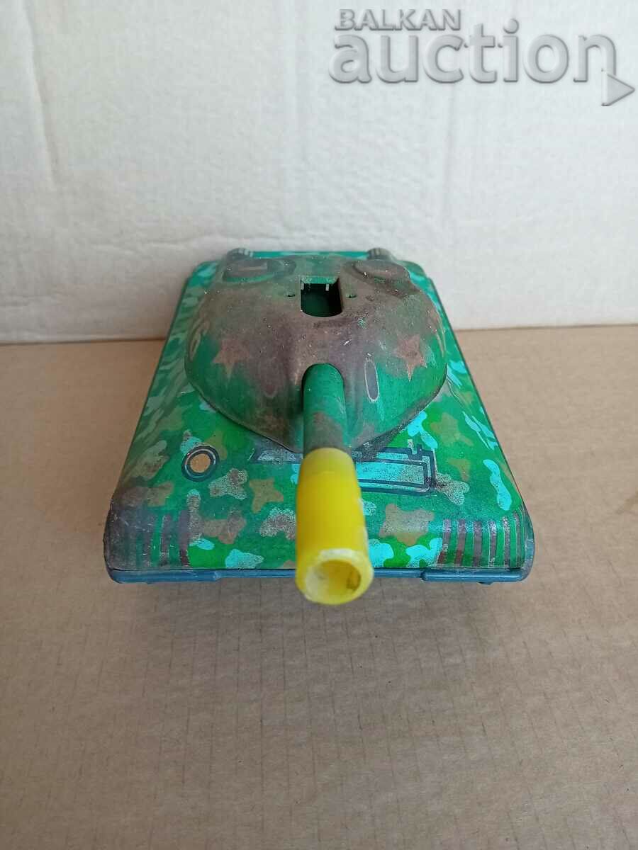Children's tin toy tank USSR 70s - 6 Children's tin toy tank USSR 70s - 6