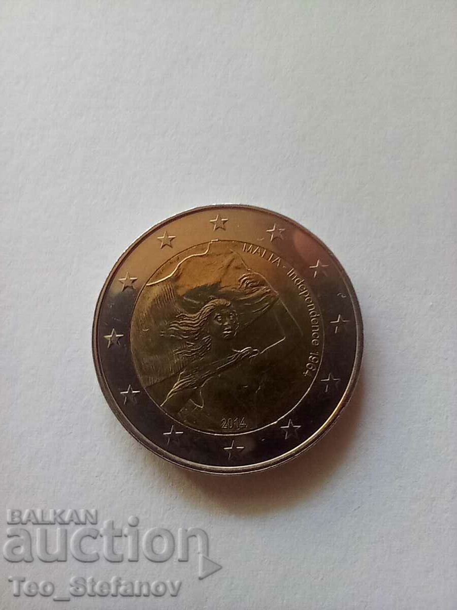 2 евро 2014 Малта UNC