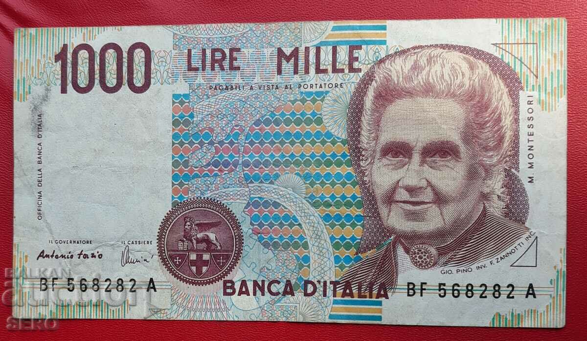 Банкнота-Италия-1000 лири 1990