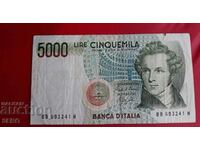 Τραπεζογραμμάτιο-Ιταλία-5000 λιρέτες 1985-Vincenzo Bellini-συνθέτης