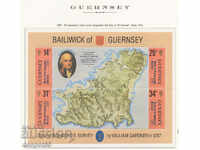 1987 Guernsey. 200 pe harta Ducelui de Richmond. bloc