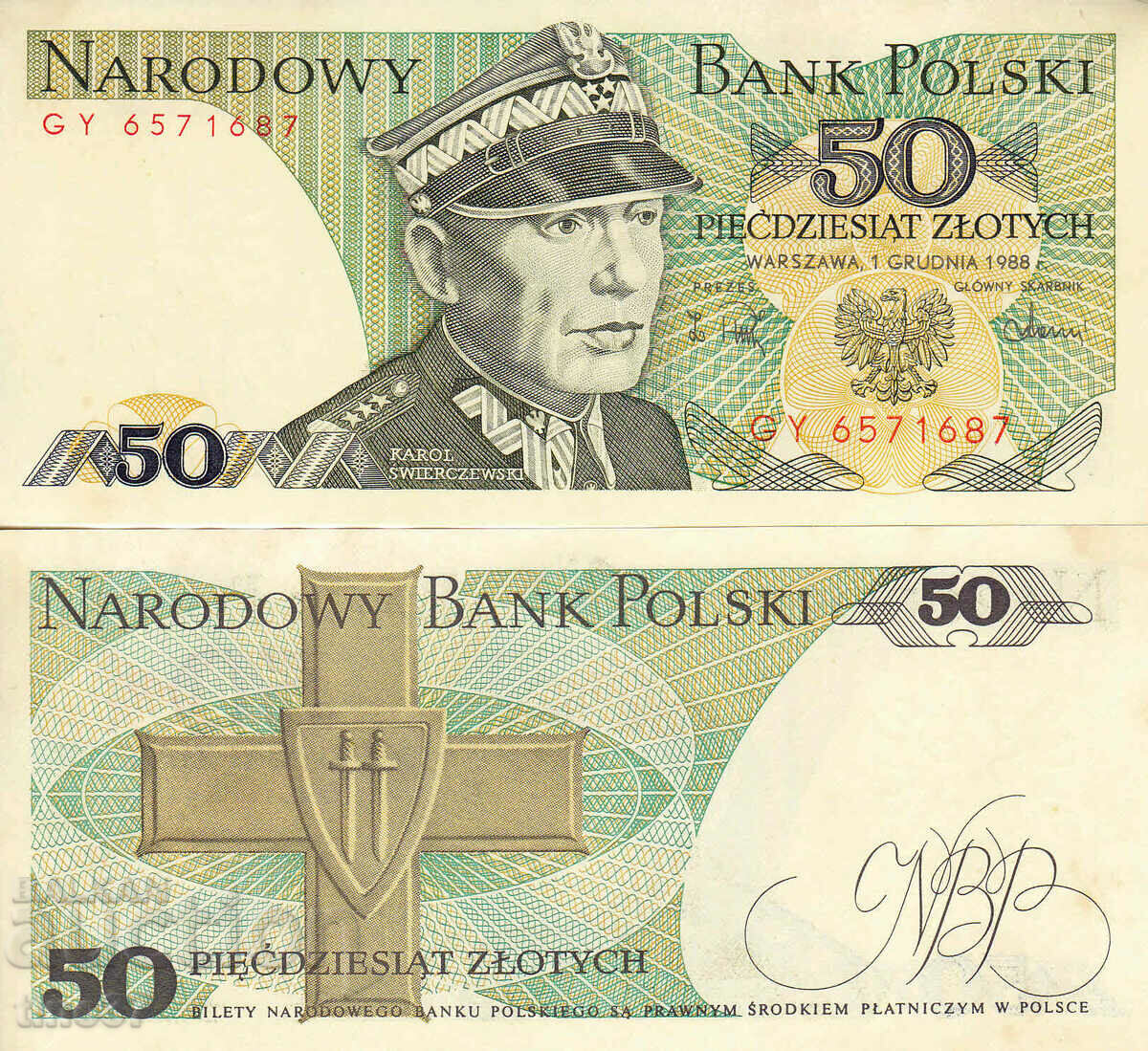 tino37- POLAND - 50 ZLOTS - 1988 - UNC