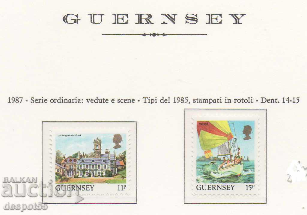 1987. Guernsey. Hrănire regulată.