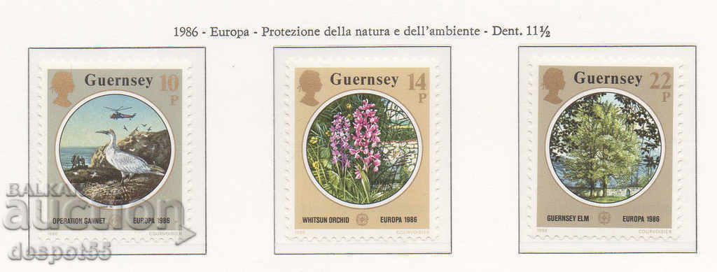1986. Guernsey. Europe - Conservation of nature.
