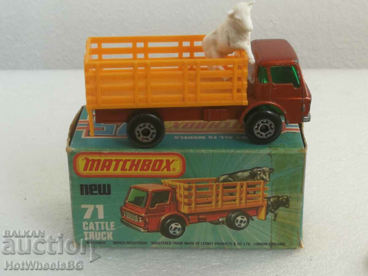 MATCHBOX LESNEY -No71C Cattle Truck 1976 with price 34.99 BGN | € 17.89 MATCHBOX LESNEY -No71C Cattle Truck 1976 with price 34.99 BGN | € 17.89