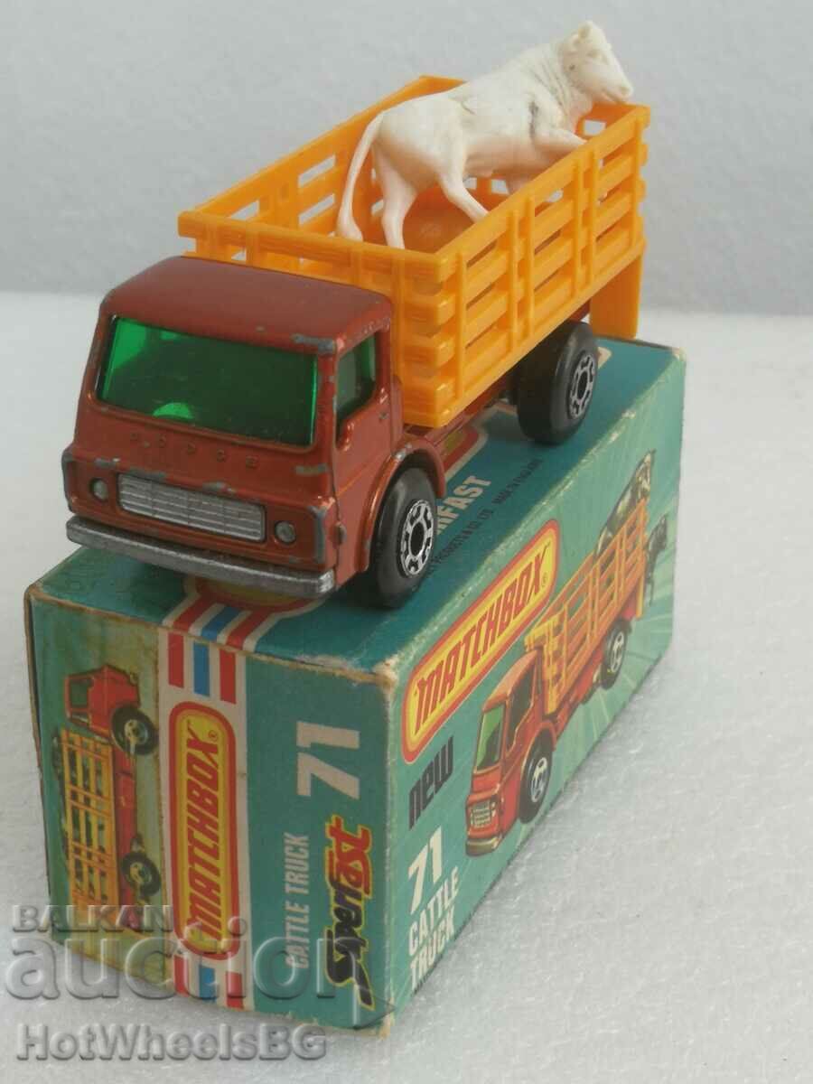 Auction MATCHBOX LESNEY -No71C Cattle Truck 1976 Auction MATCHBOX LESNEY -No71C Cattle Truck 1976