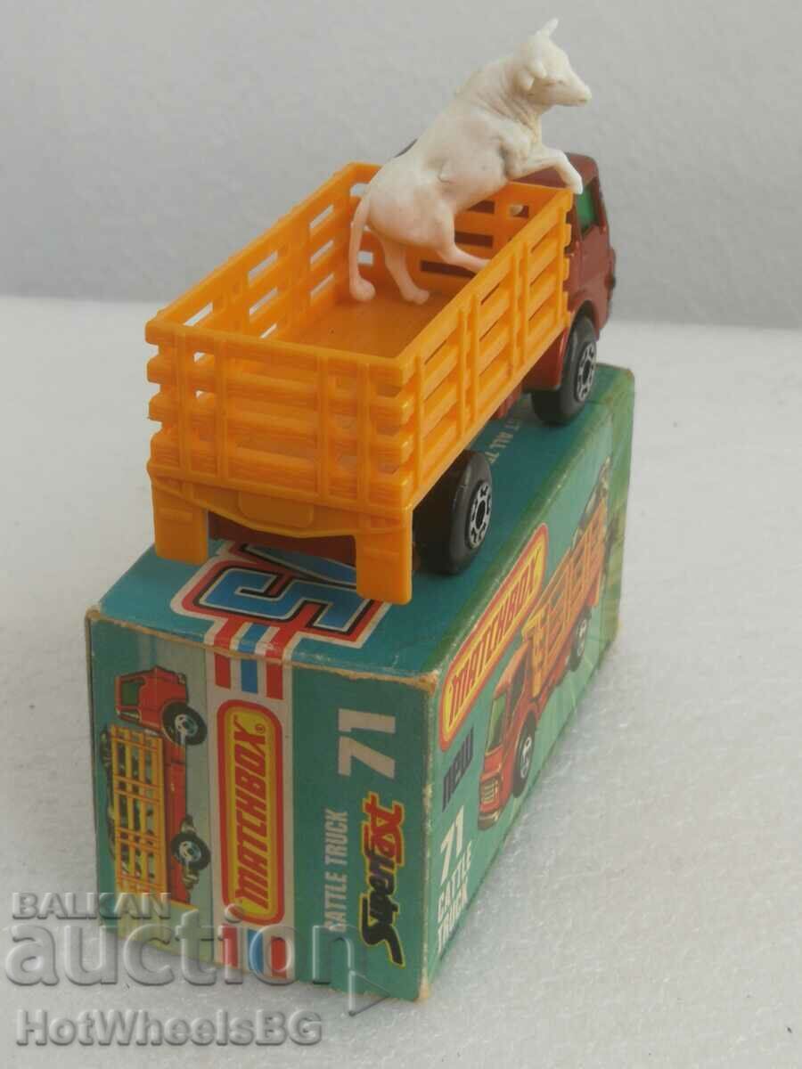 Delivery of MATCHBOX LESNEY -No71C Cattle Truck 1976 Delivery of MATCHBOX LESNEY -No71C Cattle Truck 1976
