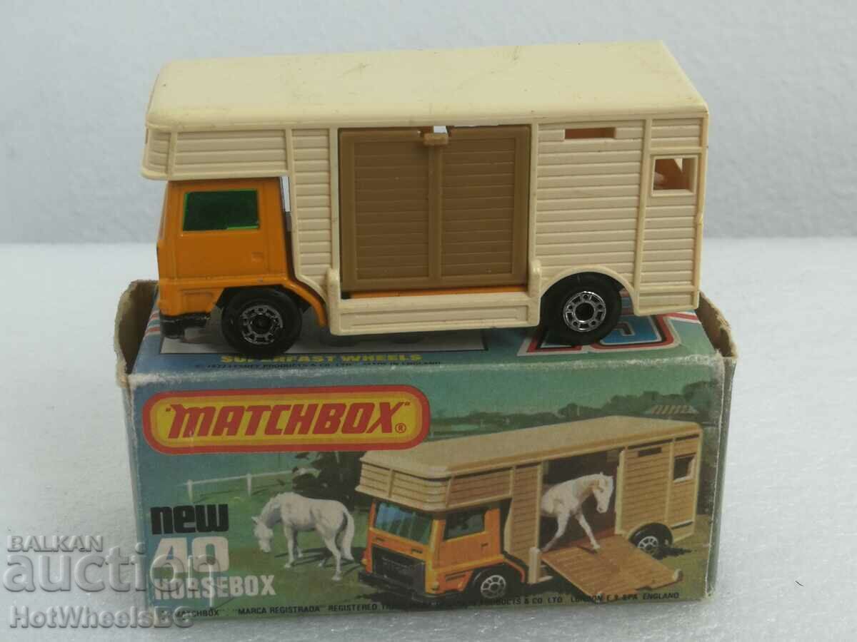 MATCHBOX LESNEY -No 40C Horse Box 1977 με τιμή 34.99 BGN | € 17.89 MATCHBOX LESNEY -No 40C Horse Box 1977 με τιμή 34.99 BGN | € 17.89