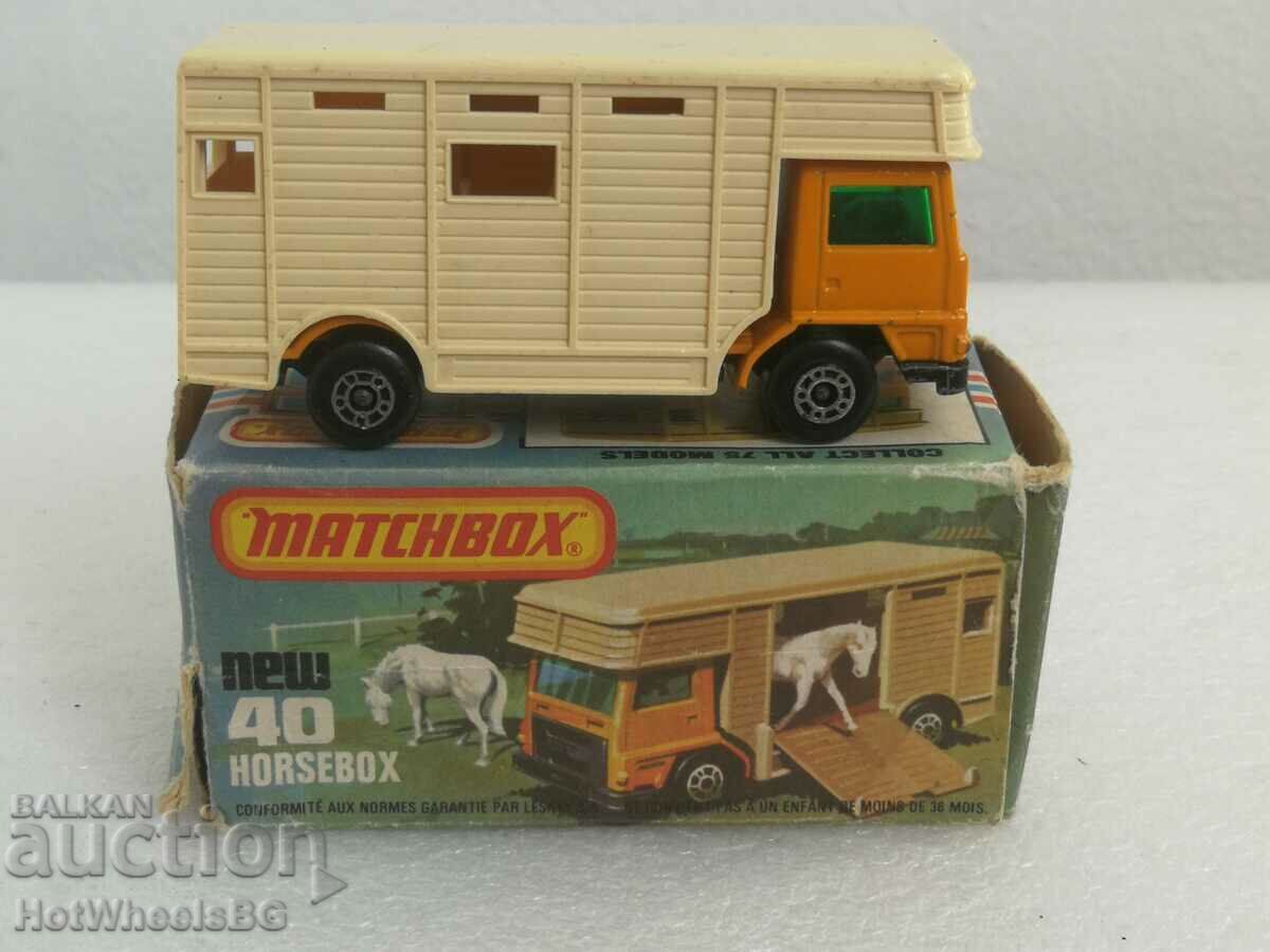Δημοπρασία MATCHBOX LESNEY -No 40C Horse Box 1977 Δημοπρασία MATCHBOX LESNEY -No 40C Horse Box 1977