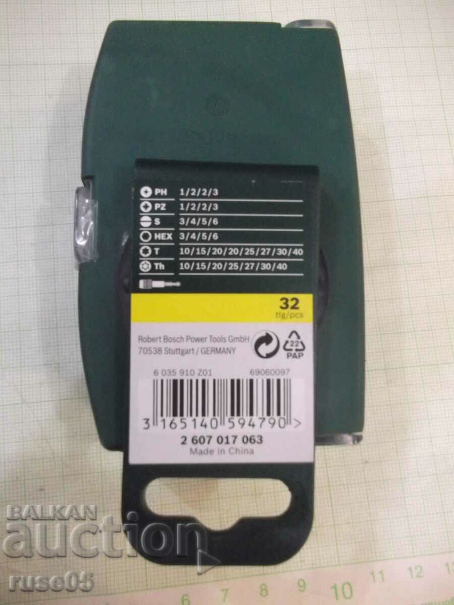Аукцион Комплект "BOSCH" битове от32 части нов Аукцион Комплект "BOSCH" битове от32 части нов