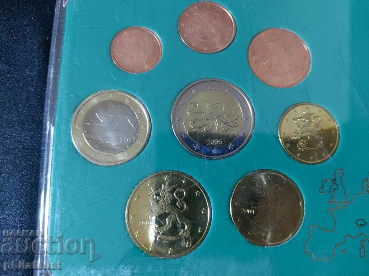 Finland 2001-2005 - Euro set from 1 cent to 2 euros + 50 pennies with price 25.00 BGN | € 12.78 Finland 2001-2005 - Euro set from 1 cent to 2 euros + 50 pennies with price 25.00 BGN | € 12.78