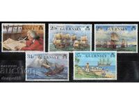 1990. Guernsey. Lord Anson's Voyage Around the World.