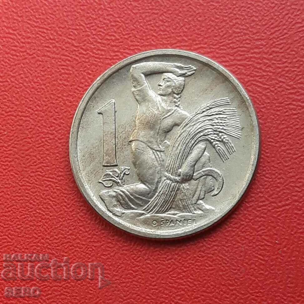 Czechoslovakia-1 kroner 1946