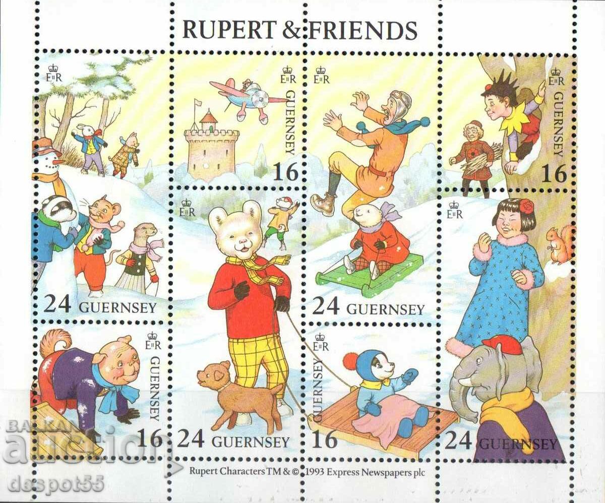 1993. Guernsey. Rupert și prietenii - Animație.