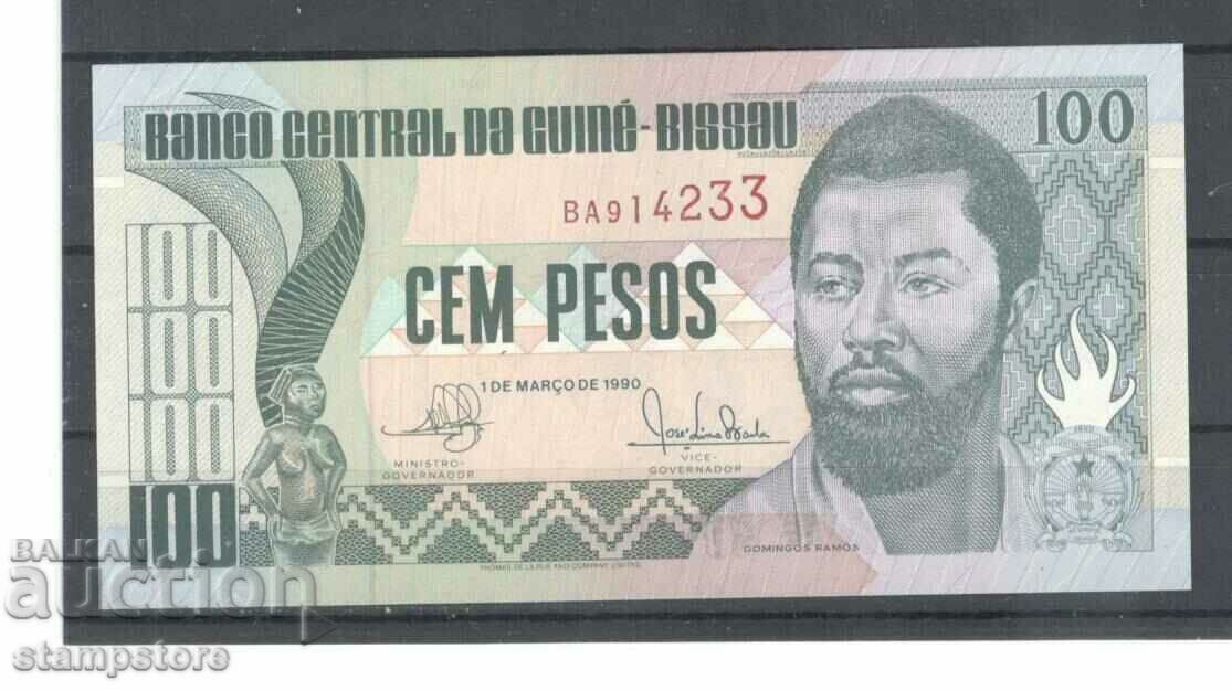 100 πέσος Γουινέα Μπισάου 1990