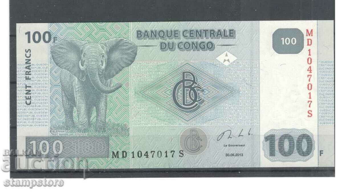 100 francs Congo 2013